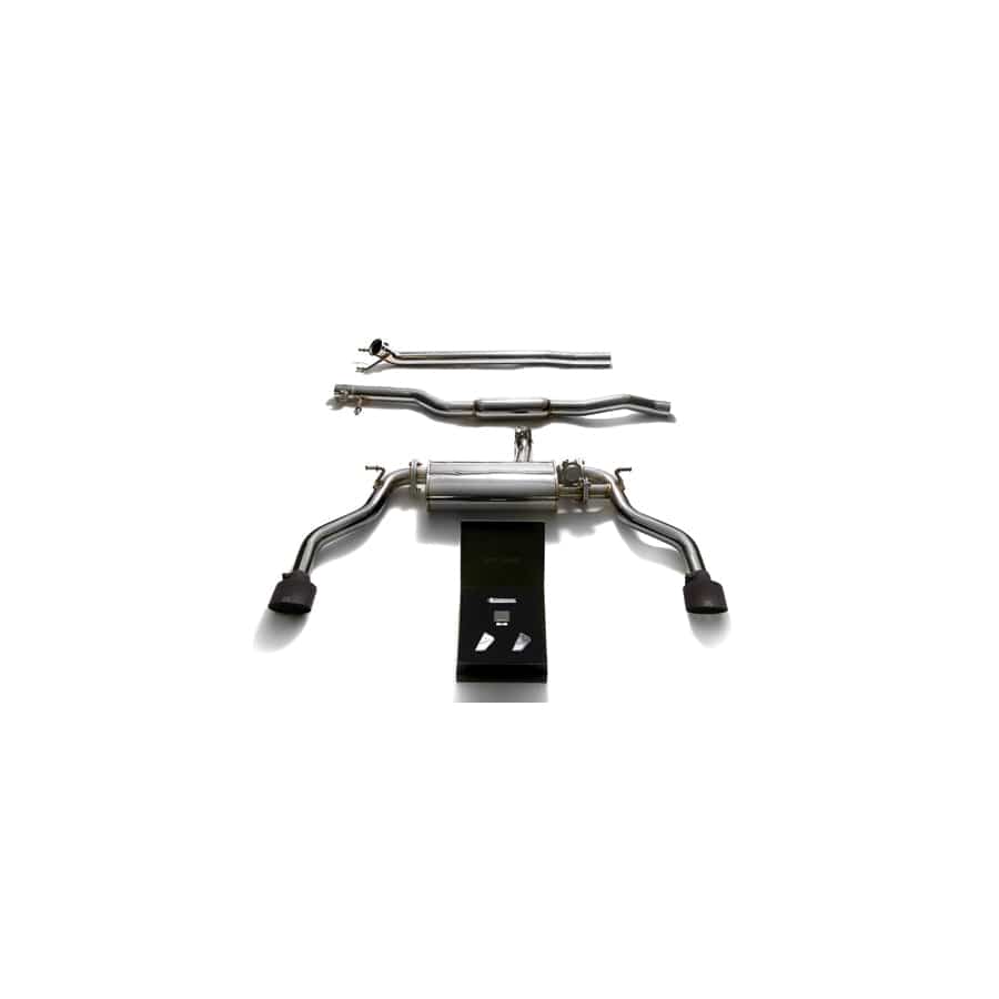 Armytrix MBL24-DS19M Valvetronic Exhaust System Mercedes-Benz CLA250 4WD C117 2014-2018 with Dual Matte Black Oval | ML Performance UK UK Car Parts