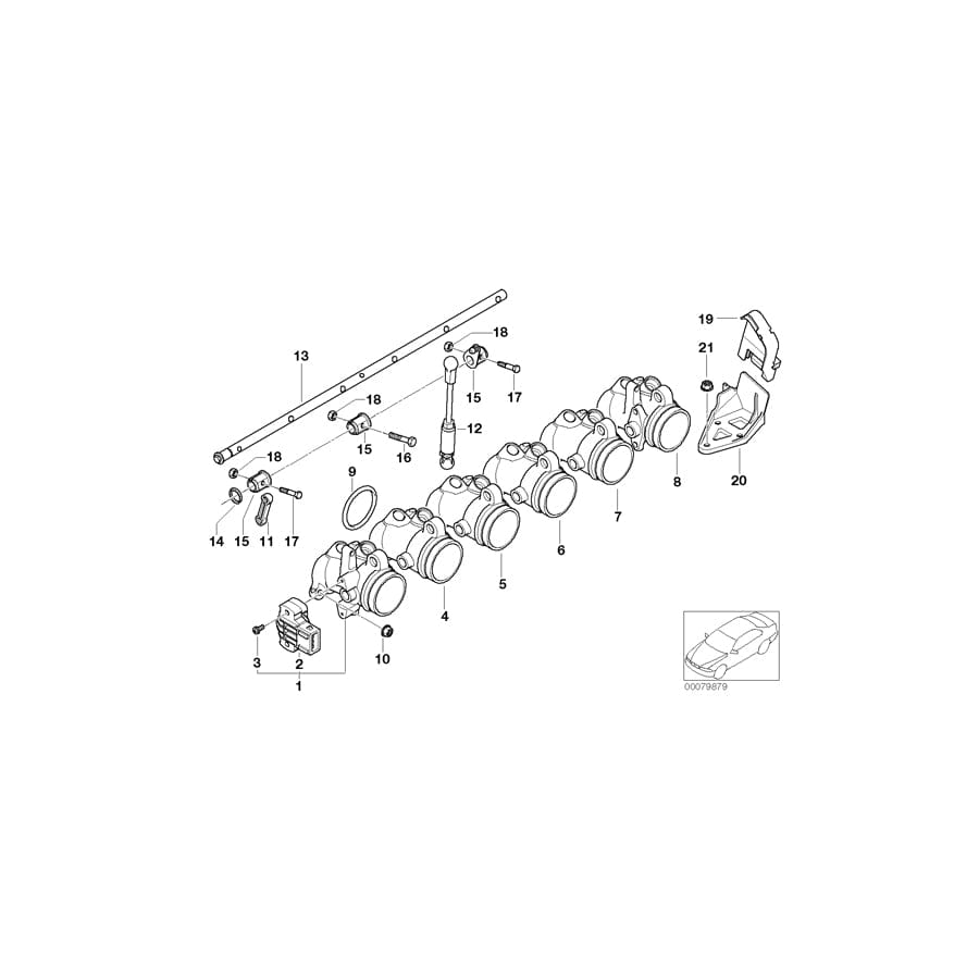 Genuine BMW 13547840422 E36 E85 E86 Throttle Housing Assy ZYL. 1 (Inc. M3 CSL, Z3 M & M3) | ML Performance UK