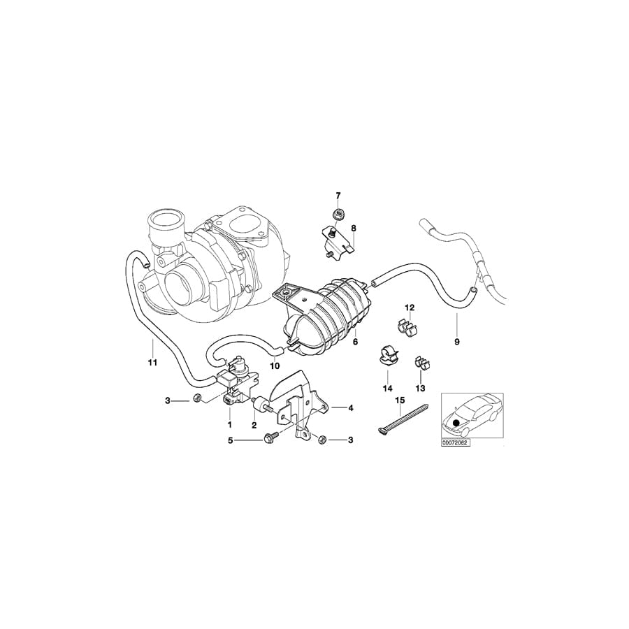 Genuine BMW 11657791500 E53 Holder (Inc. X5 3.0d) | ML Performance UK Car Parts