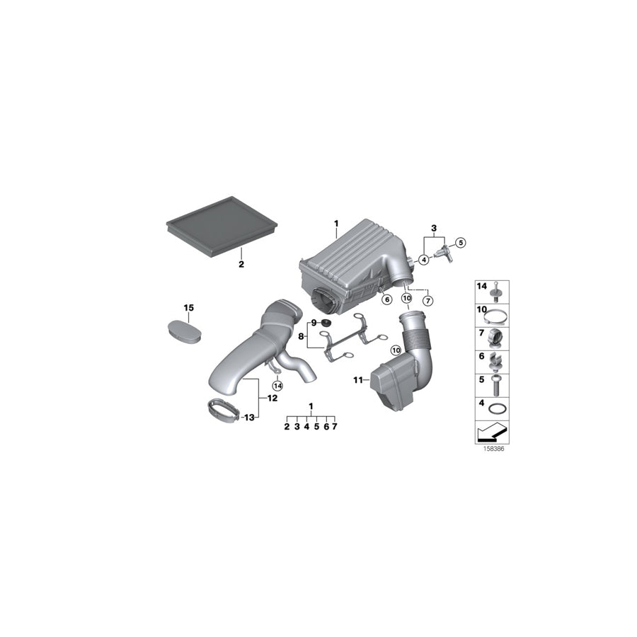 Genuine BMW 13717548885 E70 Intake Muffler (Inc. X5 3.0si) | ML Performance UK