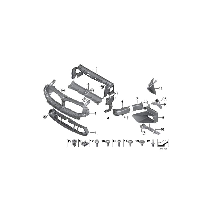 Genuine BMW 51748099750 F92 F93 F91 Finisher Upper M (Inc. & M8) | ML Performance UK Car Parts