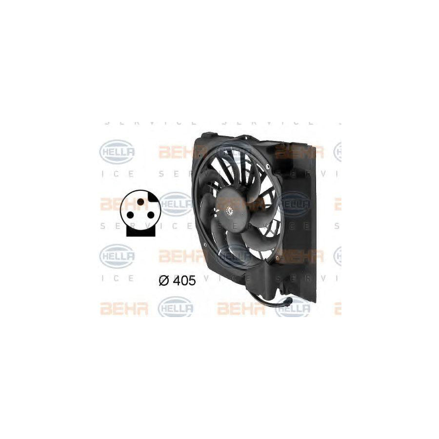 Hella 8EW 009 158-711 Fan, Radiator