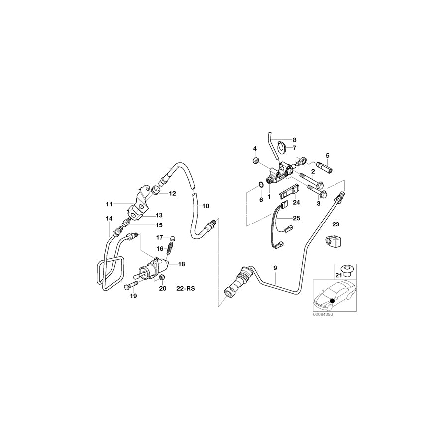 Genuine BMW 21521163906 E46 Support Pressure Hose Assy (Inc. 320Ci) | ML Performance UK Car Parts