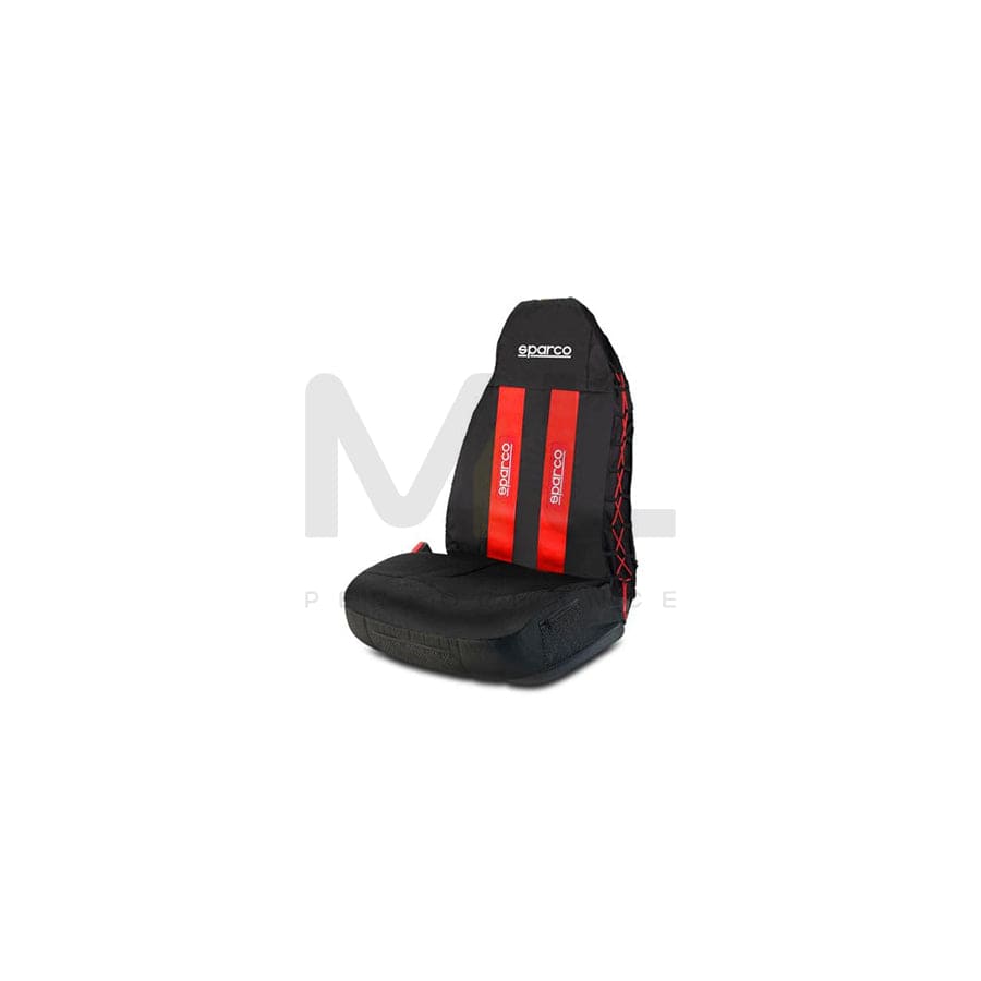 SPARCO SPC1020RS Car seat cover Red/Black, Polyester Fabric | ML Performance Car Parts