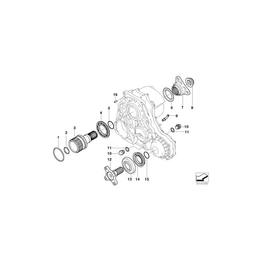 Genuine BMW 27147531525 E46 Output Flange, Front (Inc. 330xd, 330xi & 325xi) | ML Performance UK Car Parts