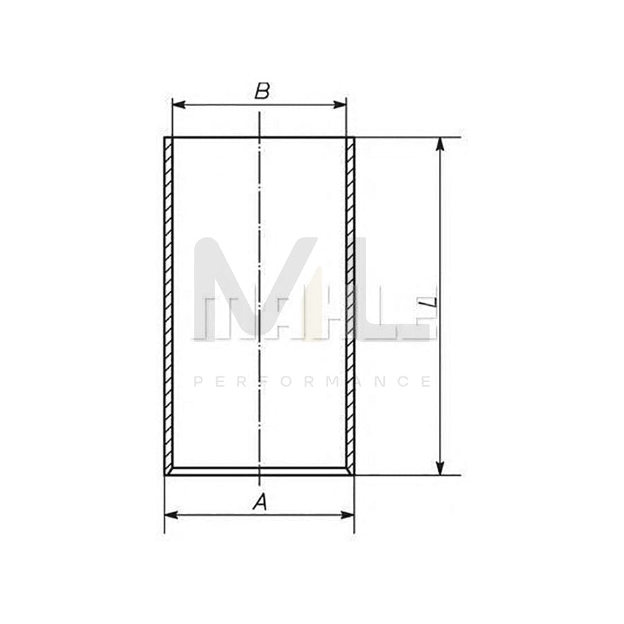 MAHLE ORIGINAL 448 WV 01 Cylinder Sleeve 76mm | ML Performance Car Parts