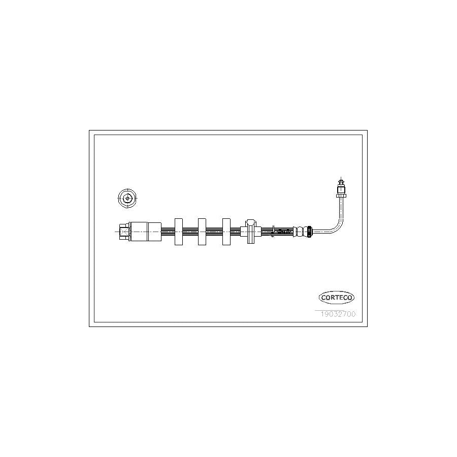 Corteco 19032611 Brake Hose For Peugeot 406 | ML Performance UK