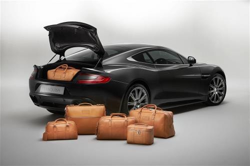 Aston Martin 706154 6 Piece Luggage Set Black Fabric | ML Performance UK Car Parts