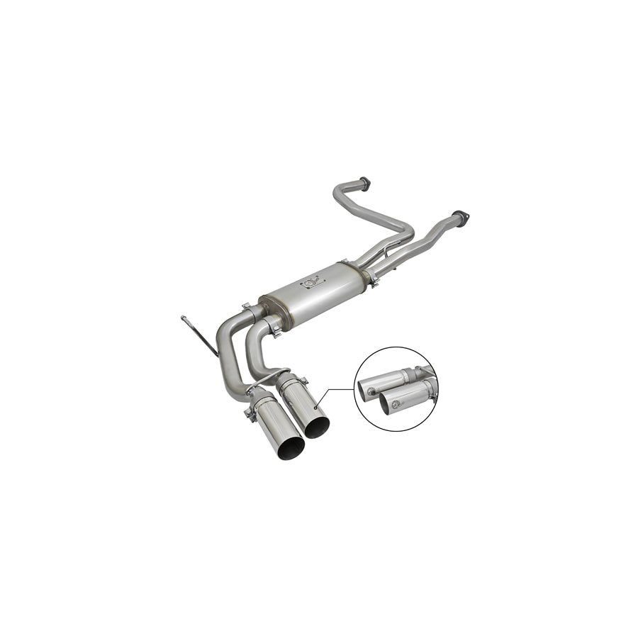 aFe 49-46124-P Cat-Back Exhaust System Nissan Titan 04-15 V8-5.6L | ML Performance UK Car Parts
