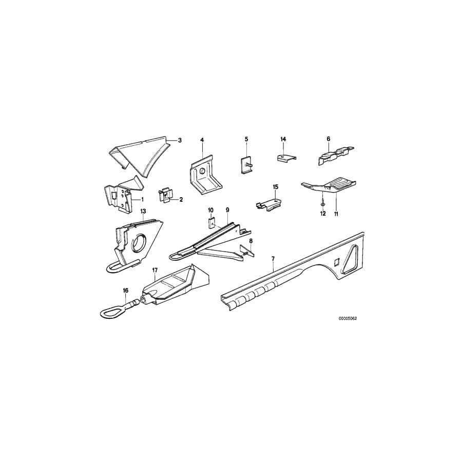 Genuine BMW 72151869849 E24 Plate (Inc. 635CSi & M635CSi) | ML Performance UK Car Parts