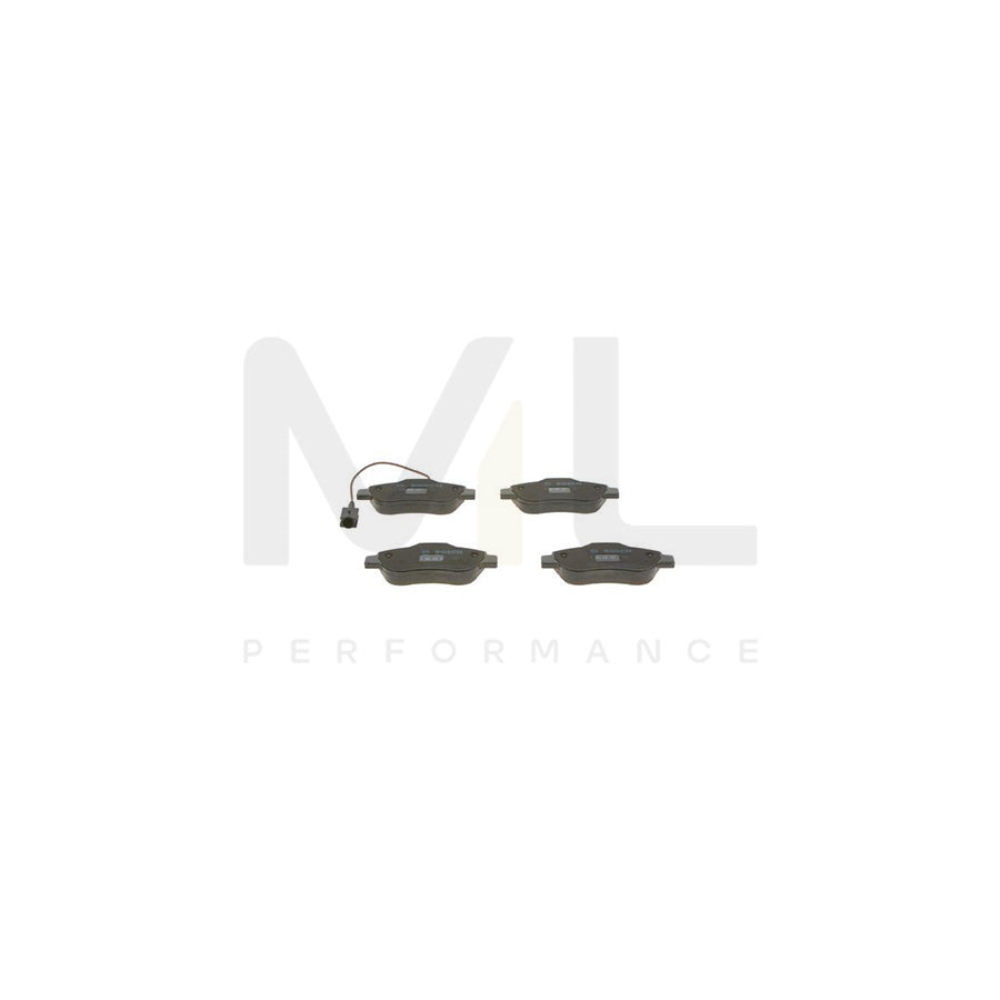 Bosch 0986495097 Brake Pad Set Incl. Wear Warning Contact, With Anti-Squeak Plate, With Mounting Manual BP1535 | ML Performance Car Parts