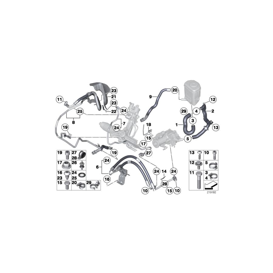 Genuine BMW 32416786573 F12 F13 F06 Expansion Hose 1St Part PART 1 (Inc. 550iX 4.0, 550i & 650iX 4.4) | ML Performance UK Car Parts
