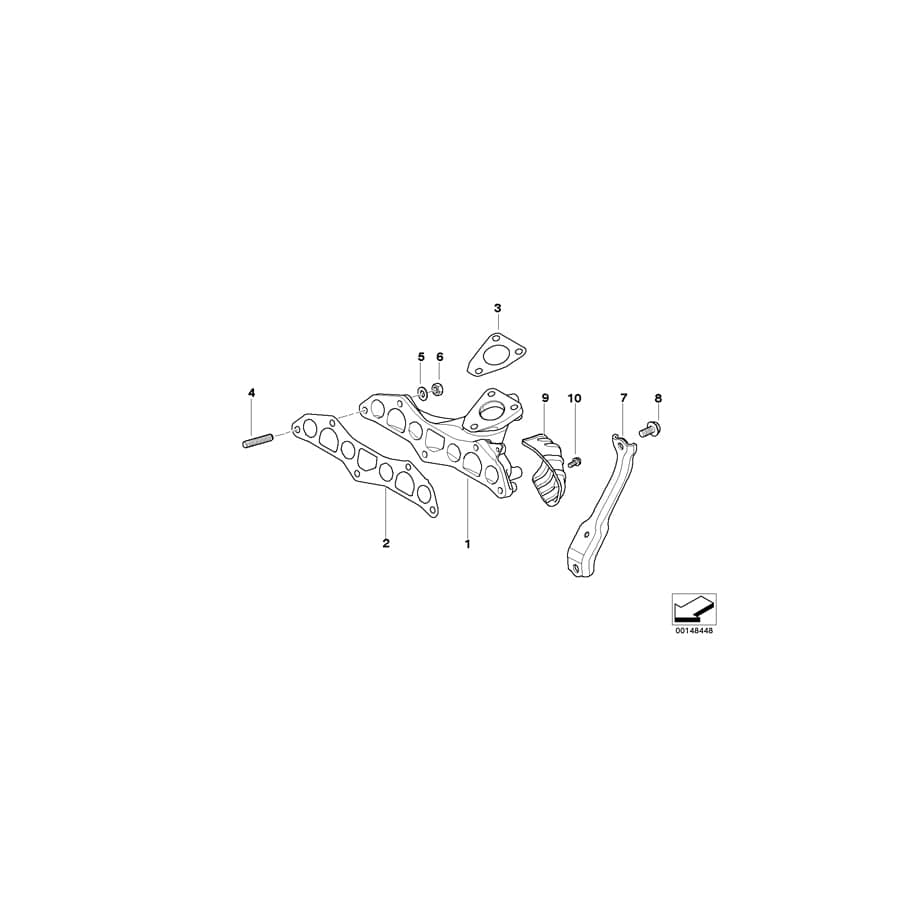 Genuine BMW 11657799437 R50 Bracket, Exhaust Manifold (Inc. One D) | ML Performance UK Car Parts