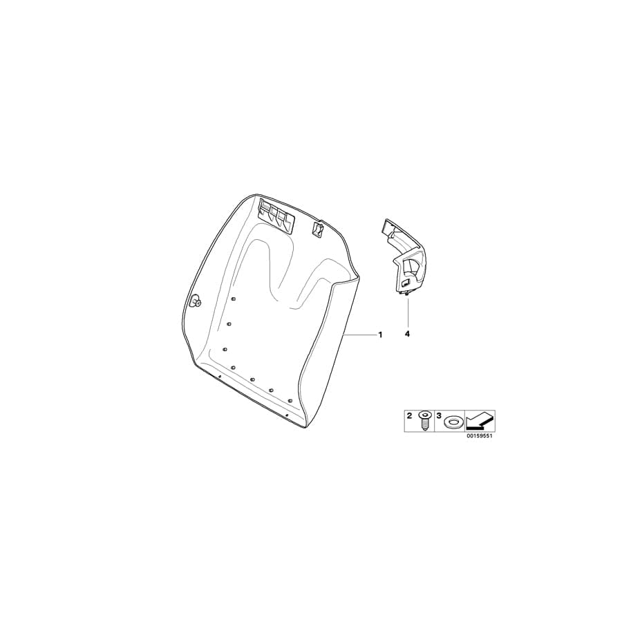 Genuine BMW 52109129277 E93 E93 Cover, Release Left GRAU (Inc. 325i, 335i & 335is) | ML Performance UK Car Parts