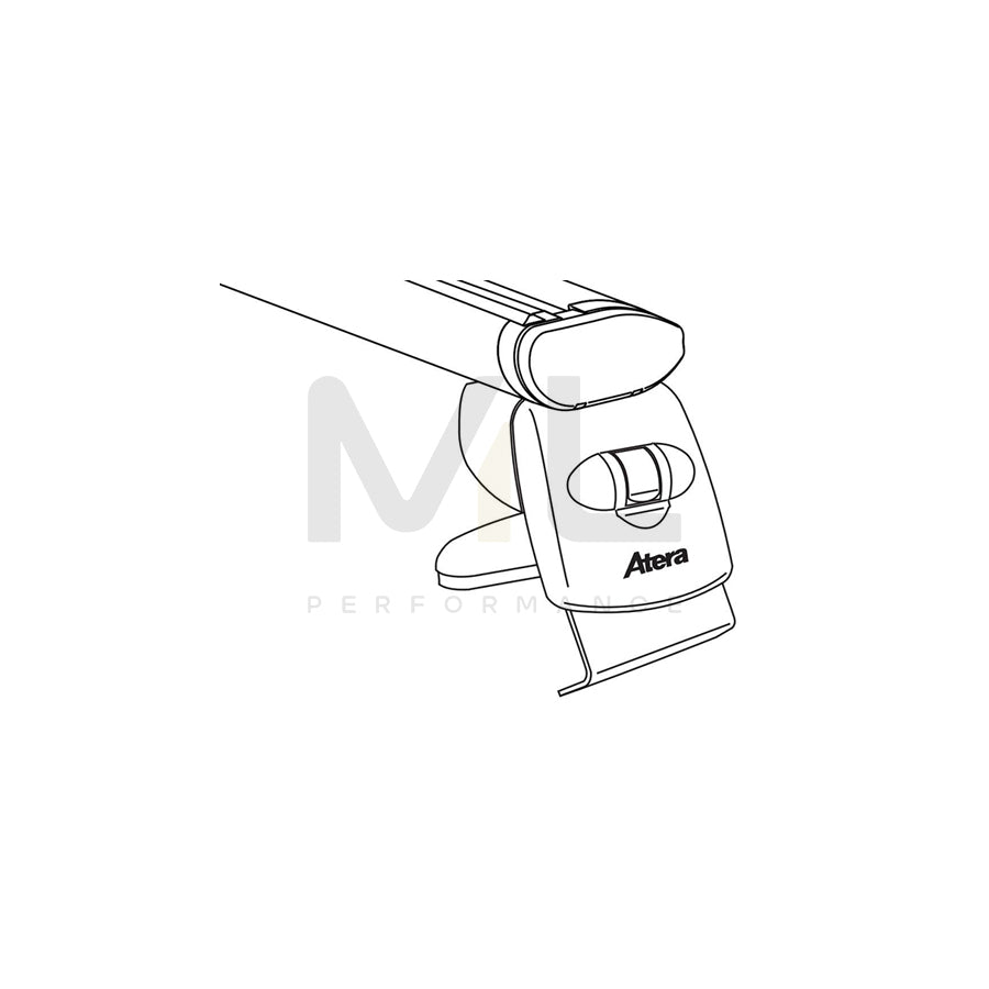 ATERA SIGNO 047356 Roof bars for VW Polo VI (AW1, BZ1) for rain gutters, 122 cm, 100 kg, Aluminium | ML Performance Car Parts