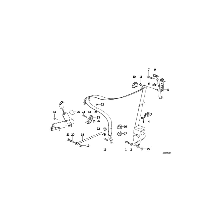 Genuine BMW 72118119186 E36 Covering Cap (Inc. 318is) | ML Performance UK Car Parts