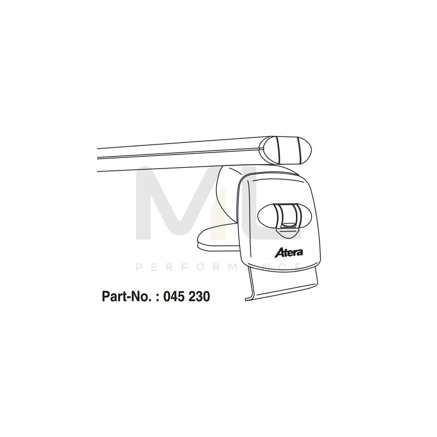 ATERA SIGNO 045230 Roof bars for VW Polo V Hatchback (6R1, 6C1) for cars without rails, 122 cm, 75 kg, Aluminium | ML Performance Car Parts