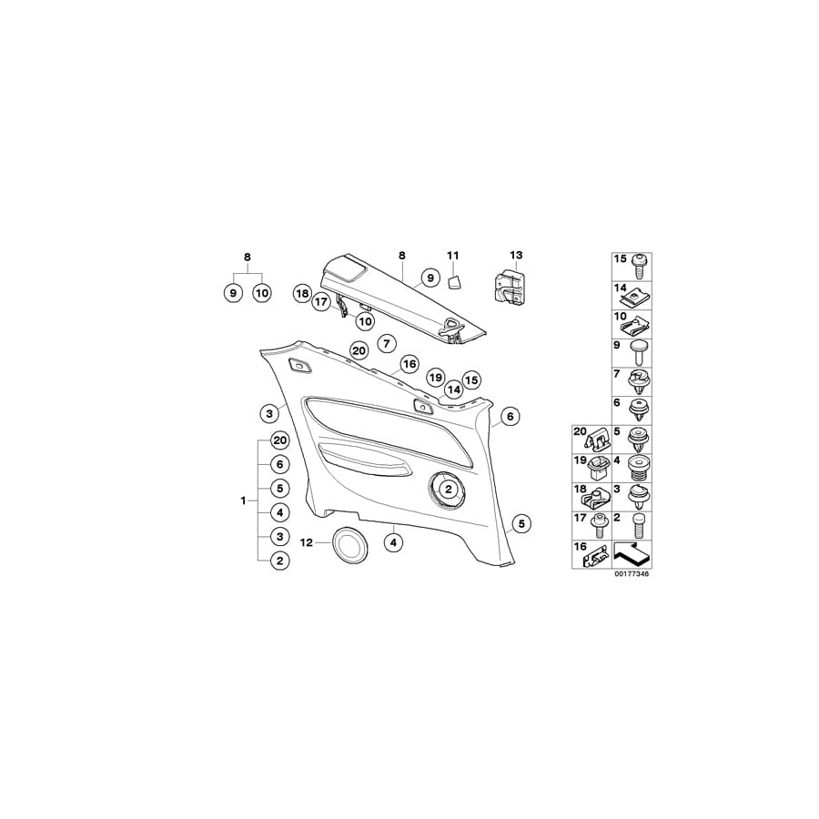 Genuine BMW 51437224421 E88 Lateral Trim Panel Leather Rear Left KORALLROT (Inc. 128i, 125i & 123d) | ML Performance UK Car Parts