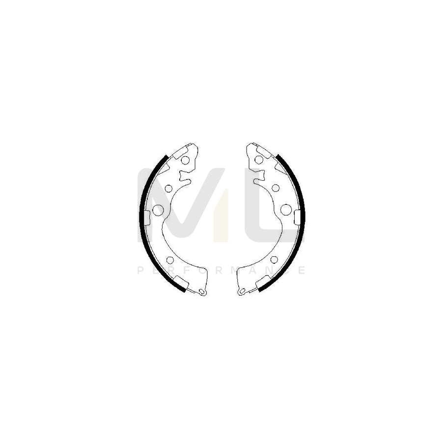 BOSCH 0 986 487 460 Brake Shoe Set | ML Performance Car Parts