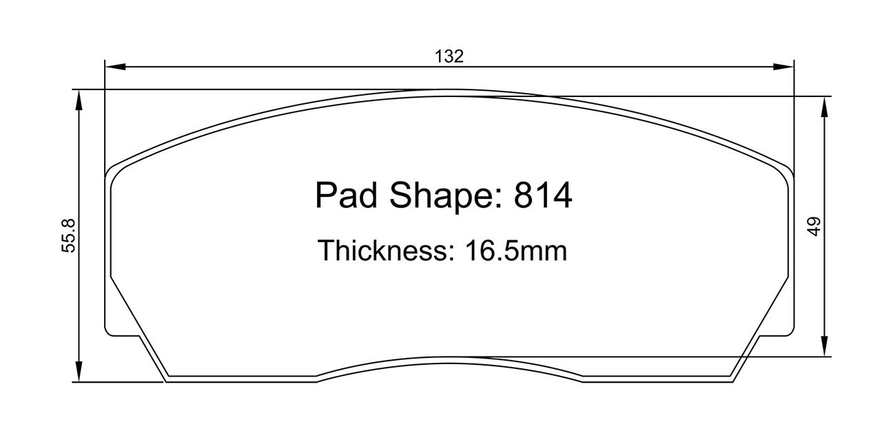 Paragon PBP814 Brake Pads