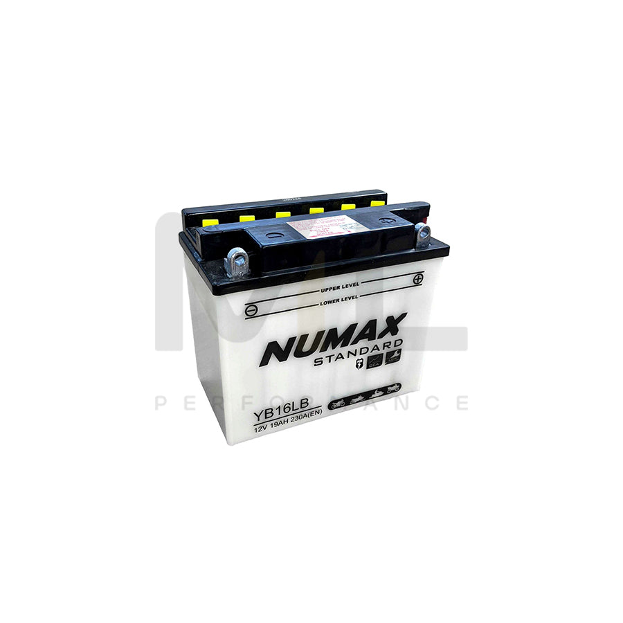 YB16L-B Numax Motorcycle Battery 12V 19Ah YB16LB | Car Batteries UK | ML Performance Car Parts