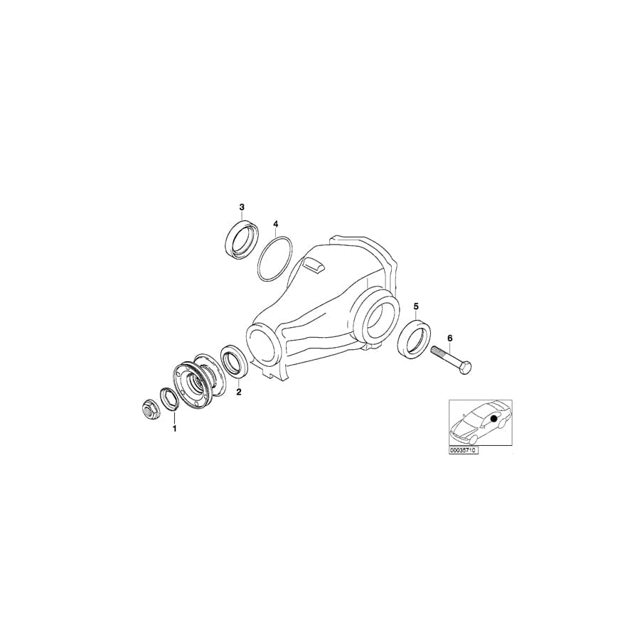 Genuine BMW 33141213062 E34 Shaft Seal (Inc. & 525ix) | ML Performance UK Car Parts