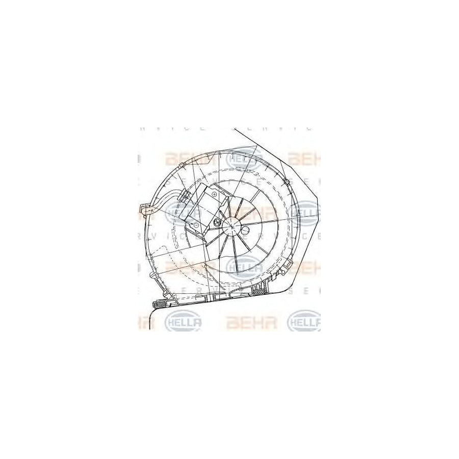 Hella 8EW 351 034-051 Interior Blower