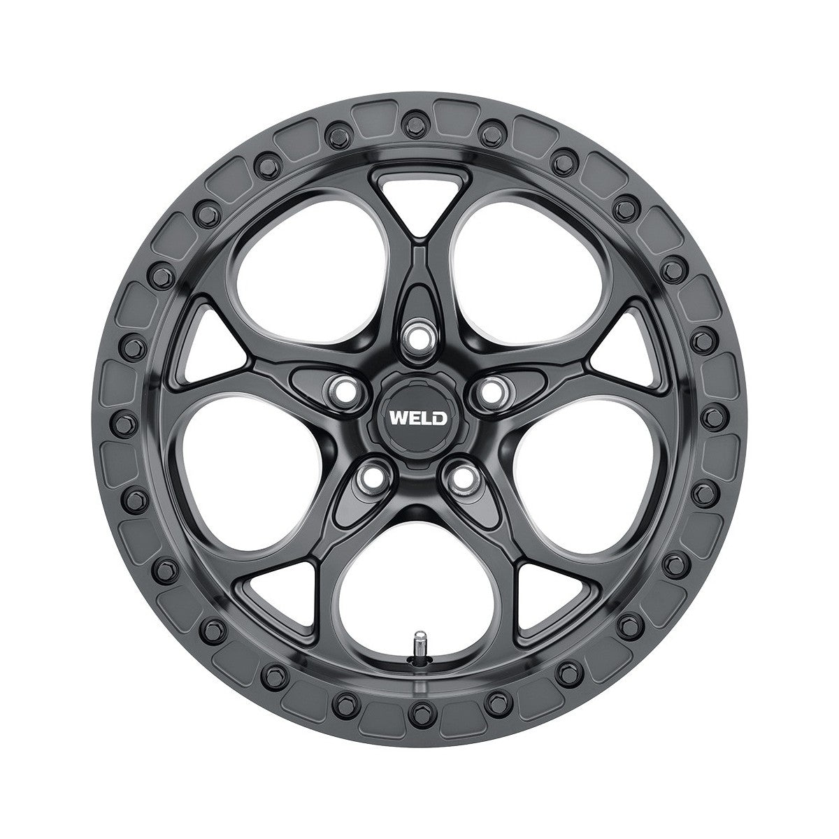 Weld W90170075450 Ledge Beadlock W901 Wheel 17x10 5x127 ET-25 BS4.5 Satin Black