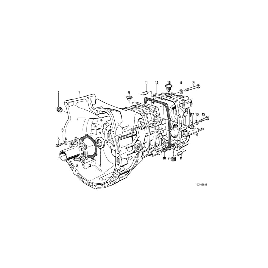 Genuine BMW 23111224691 E34 E28 E30 Transmission Cover (Inc. 518i, 518 & 520i) | ML Performance UK Car Parts