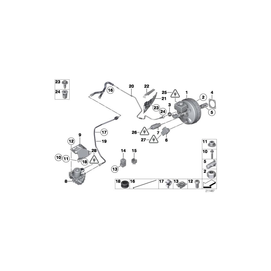 Genuine BMW 11667571364 E72 Vacuum Pipe (Inc. & Hybrid X6) | ML Performance UK Car Parts