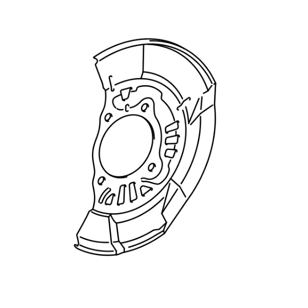 Genuine Lexus 47781-47030 CT Phase 1 O/S Front Brake Heat Shield