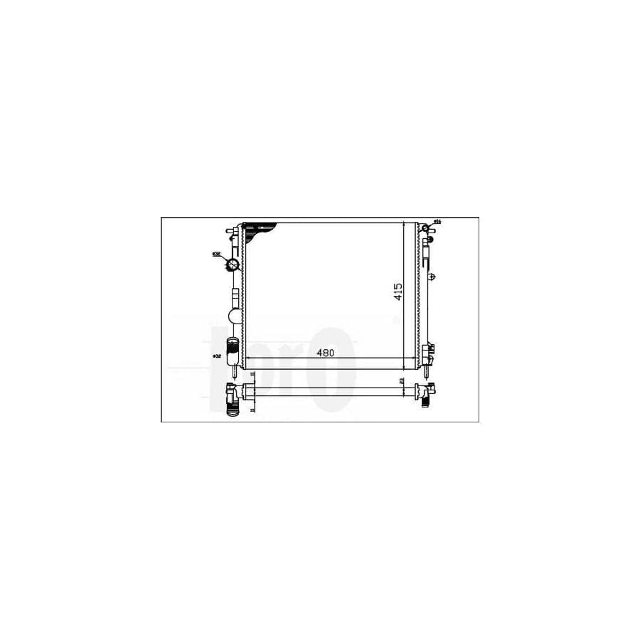 Abakus 0420170010 Engine Radiator | ML Performance UK