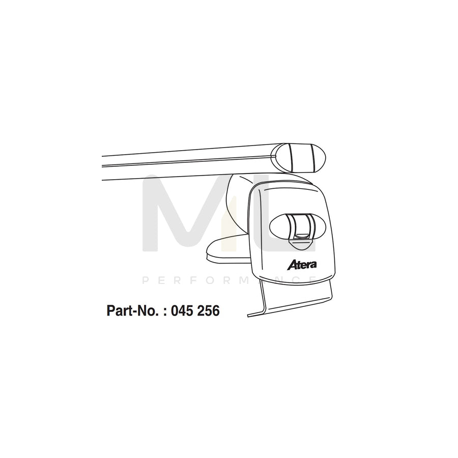 ATERA SIGNO 045256 Roof bars for rain gutters, 122 cm, 100 kg, Aluminium | ML Performance Car Parts