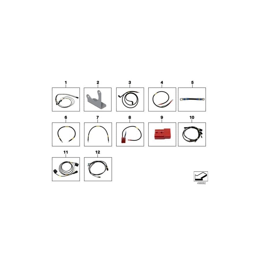 Genuine BMW 61118417582 BMW Wire To Cut-Off Relay, Primary Battery 88 A (Inc. & M6 GT3) | ML Performance UK Car Parts
