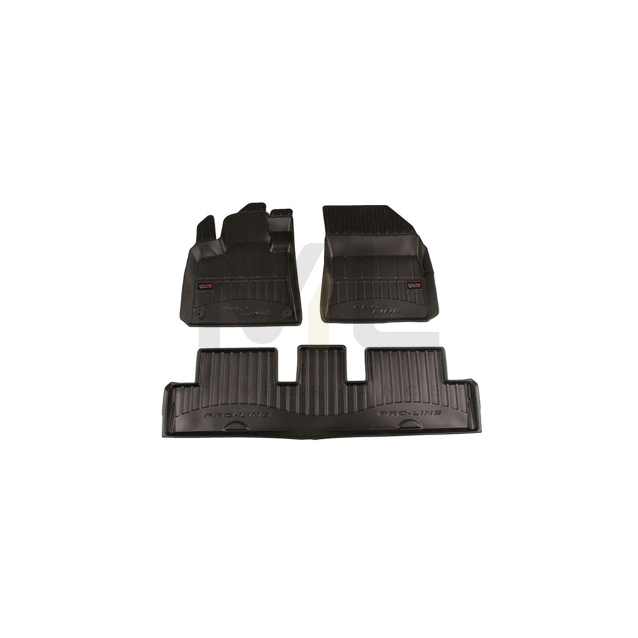 FROGUM 3D408159 Floor mat set for CITROテ起 C4 Elastomer, Front and Rear, Quantity: 4, Black | ML Performance Car Parts