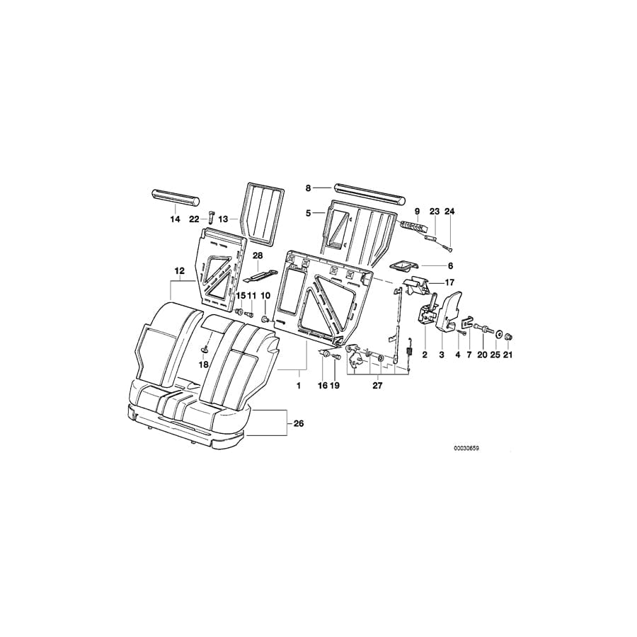 Genuine BMW 52208133498 E34 Bush Bearing Inner Right (Inc. 530i, 518i & 540i) | ML Performance UK Car Parts