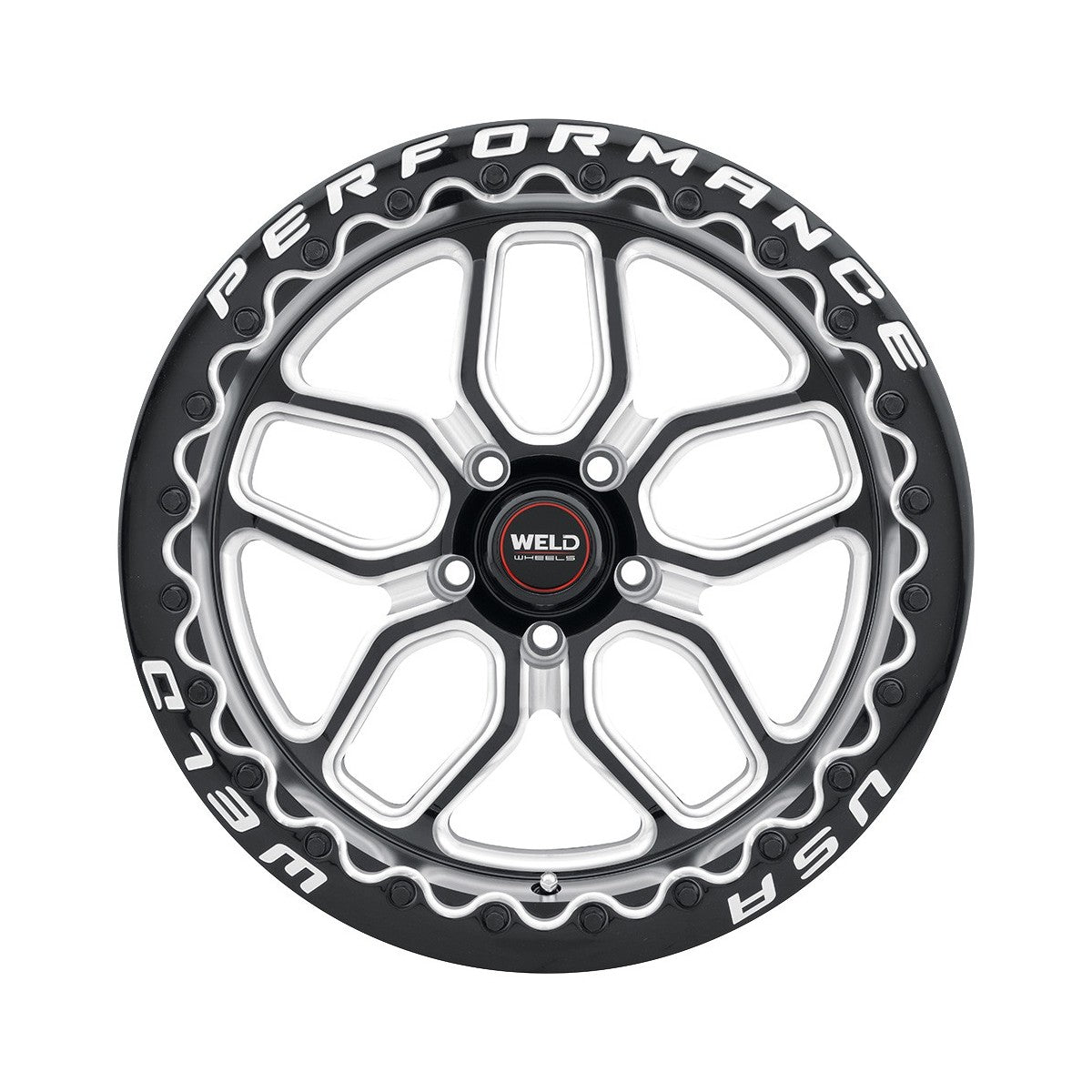 Weld S90700575P38 Laguna Beadlock S907 Wheel 20x10.5 5x127 ET38 BS7.25 Gloss Black MIL - DIA