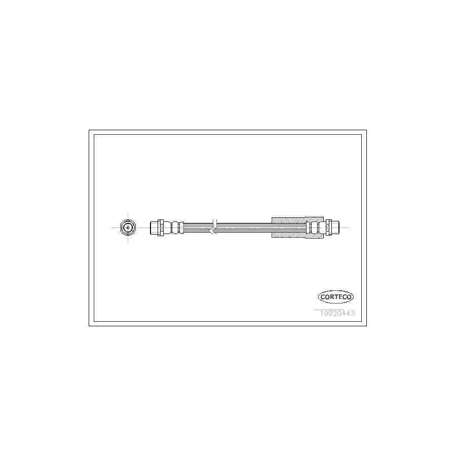 Corteco 19020443 Brake Hose | ML Performance UK