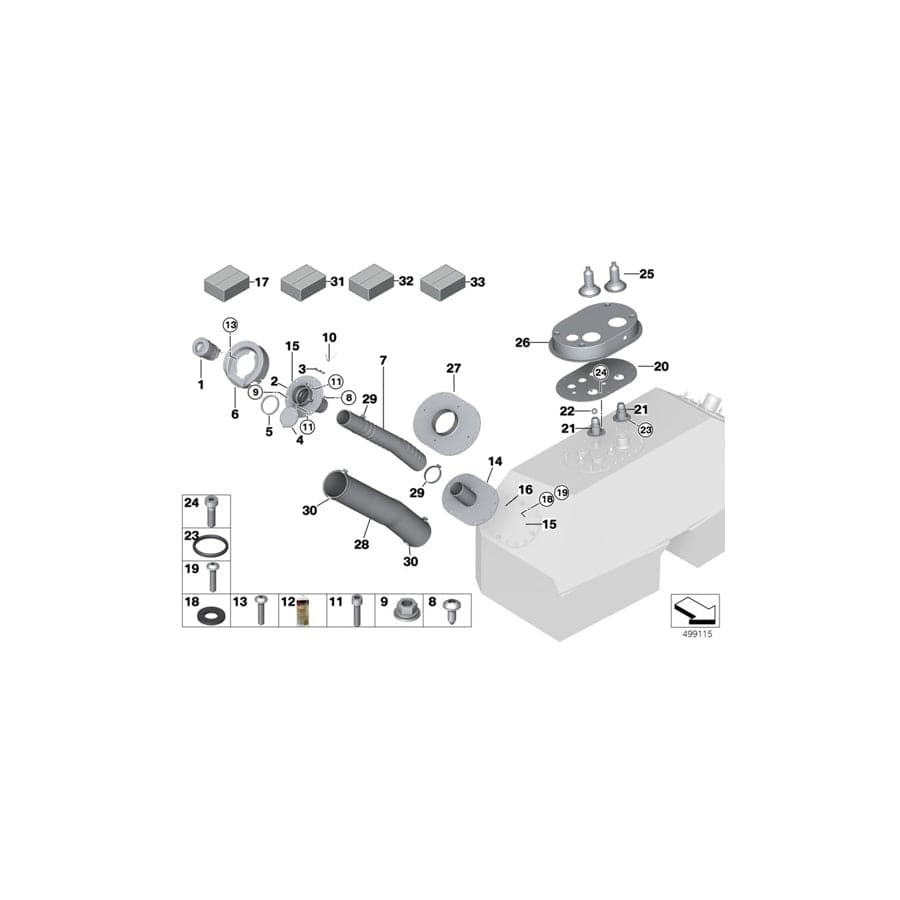 Genuine BMW 33508333608 BMW Return Spring T-18405R (Inc. & M6 GT3) | ML Performance UK Car Parts