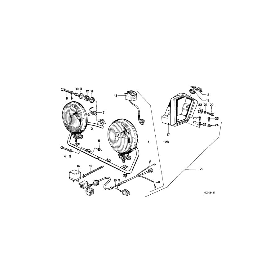 Genuine BMW 63171237600 Bow (Inc. R45/N, R45 & R65) | ML Performance UK Car Parts