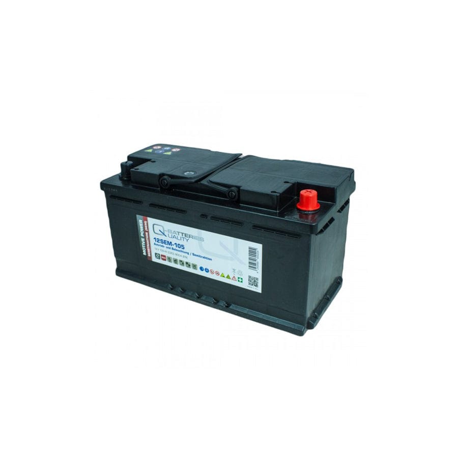 Q-Batteries 12SEM105 12V 105Ah Semi traction battery | ML Performance UK Car Parts