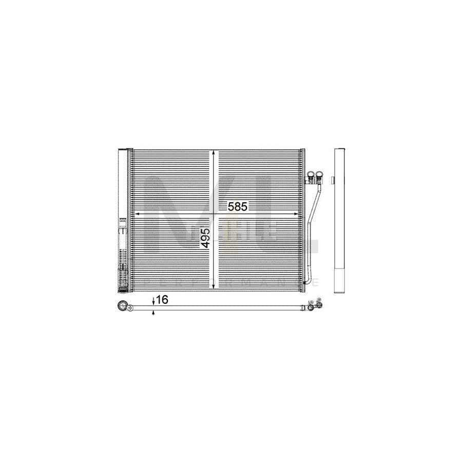 MAHLE ORIGINAL AC 568 000P Air conditioning condenser with dryer | ML Performance Car Parts