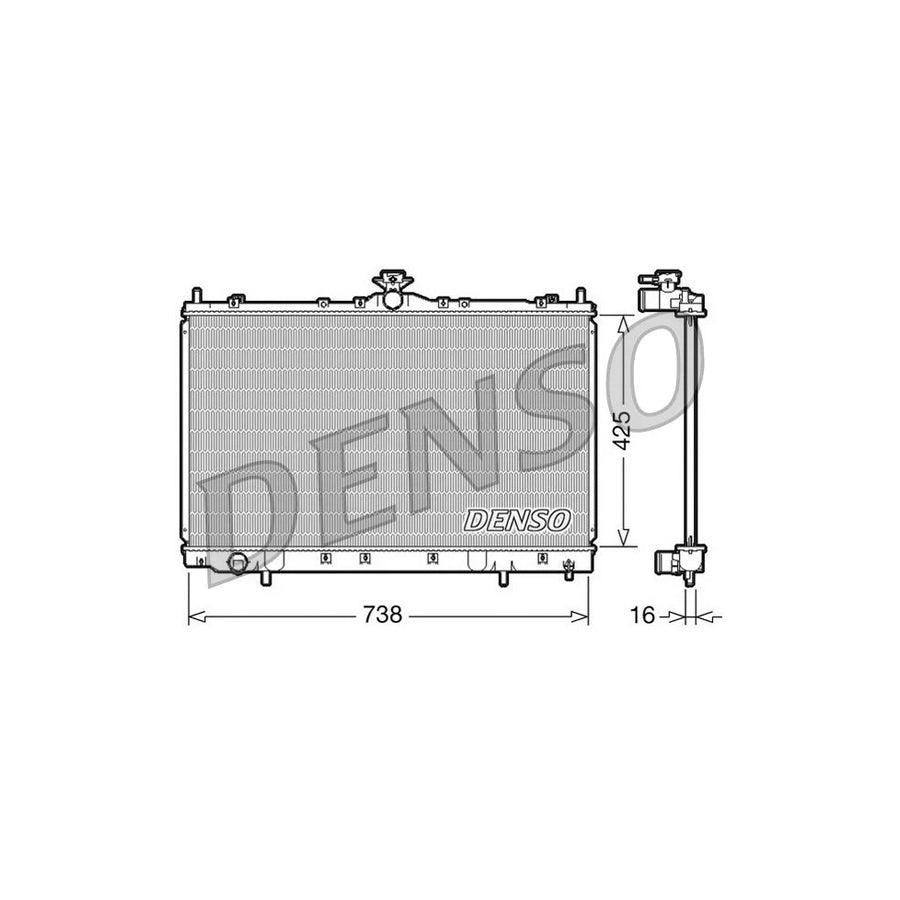 Denso DRM45012 Drm45012 Engine Radiator For Mitsubishi Grandis (Na4W) | ML Performance UK