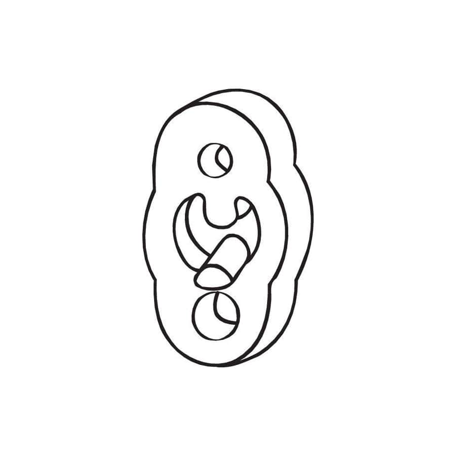 Bosal 255-117 Rubber Strip, Exhaust System For Rover 800 Saloon (Xs)