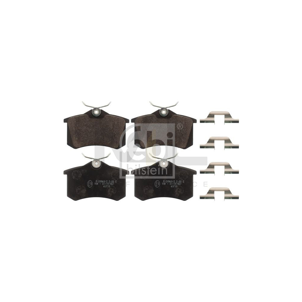 Febi Bilstein 116216 Brake Pad Set Rear Axle, With Attachment Material | ML Performance Car Parts