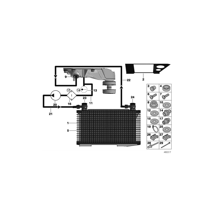 Genuine BMW 33158416756 Oil Pipe HAG PUMP>COOLER (Inc. M235i Racing) | ML Performance UK