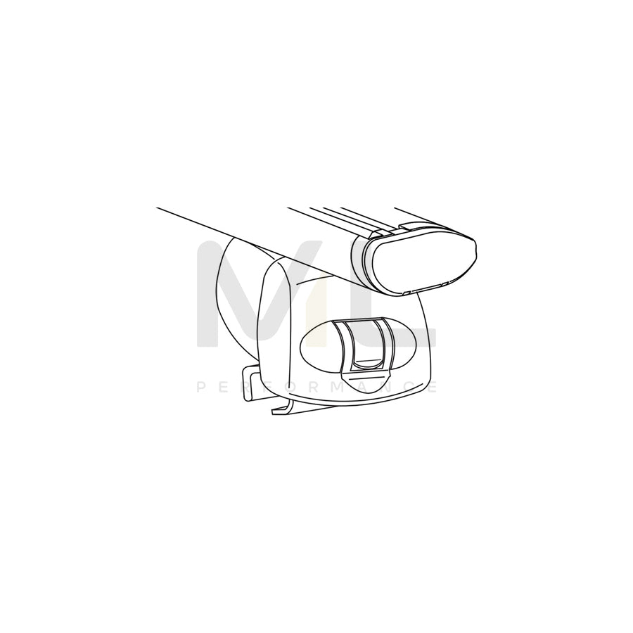 ATERA SIGNO 047208 Roof bars for closed roof rails, 110 cm, 100 kg, Aluminium | ML Performance Car Parts