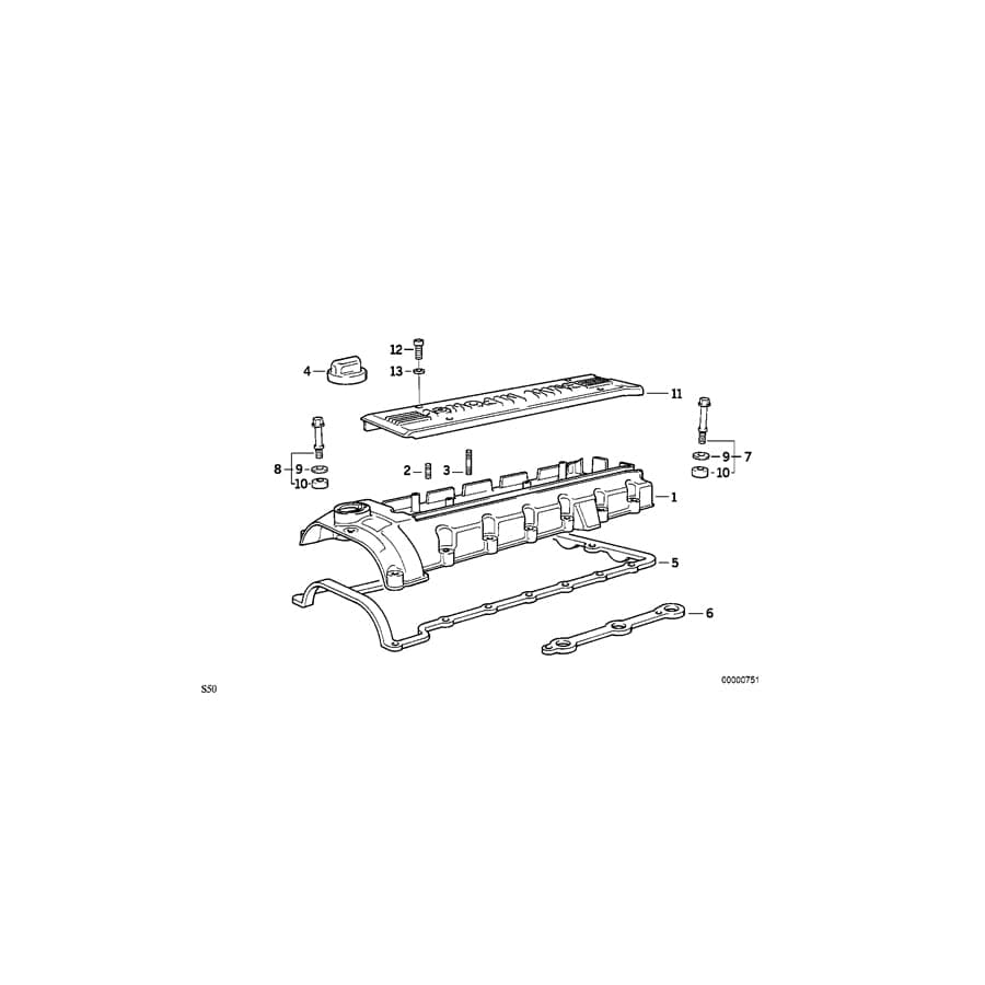 Genuine BMW 11121318300 E36 Cover (Inc. M3) | ML Performance UK Car Parts