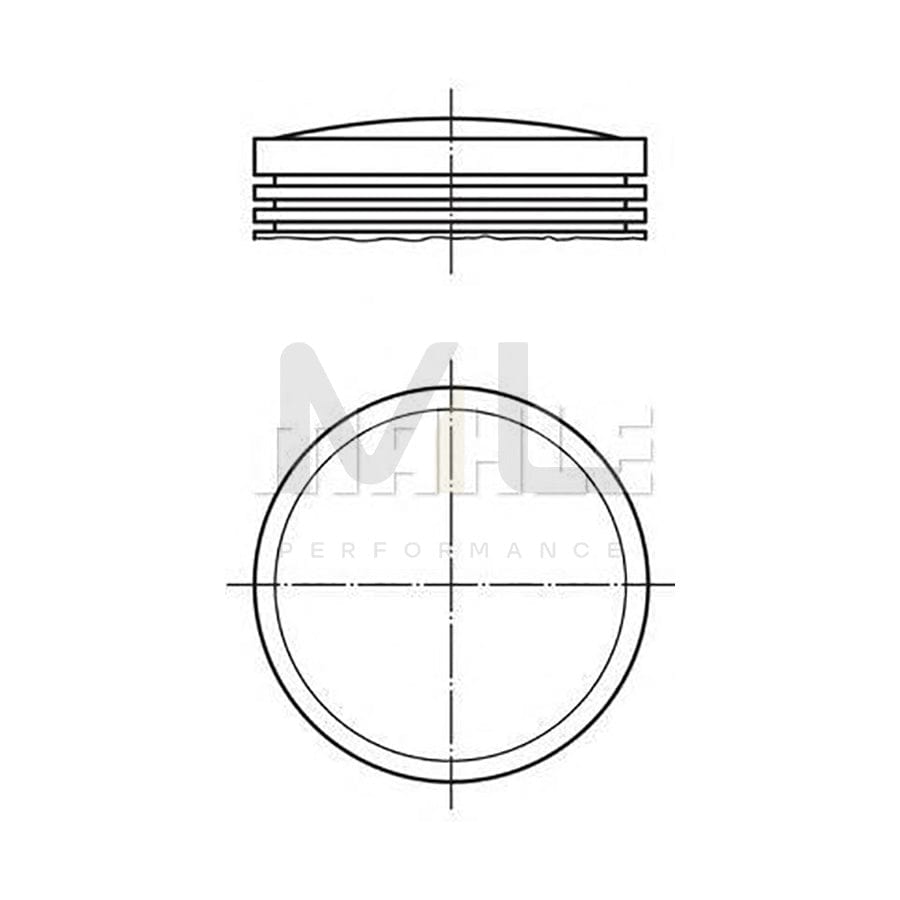 MAHLE ORIGINAL 012 26 00 Piston 86 mm, with piston rings | ML Performance Car Parts