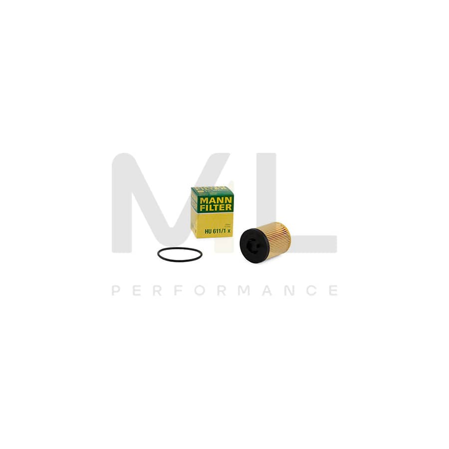 MANN-FILTER HU 611/1 x Oil Filter with seal, Filter Insert | ML Performance Car Parts
